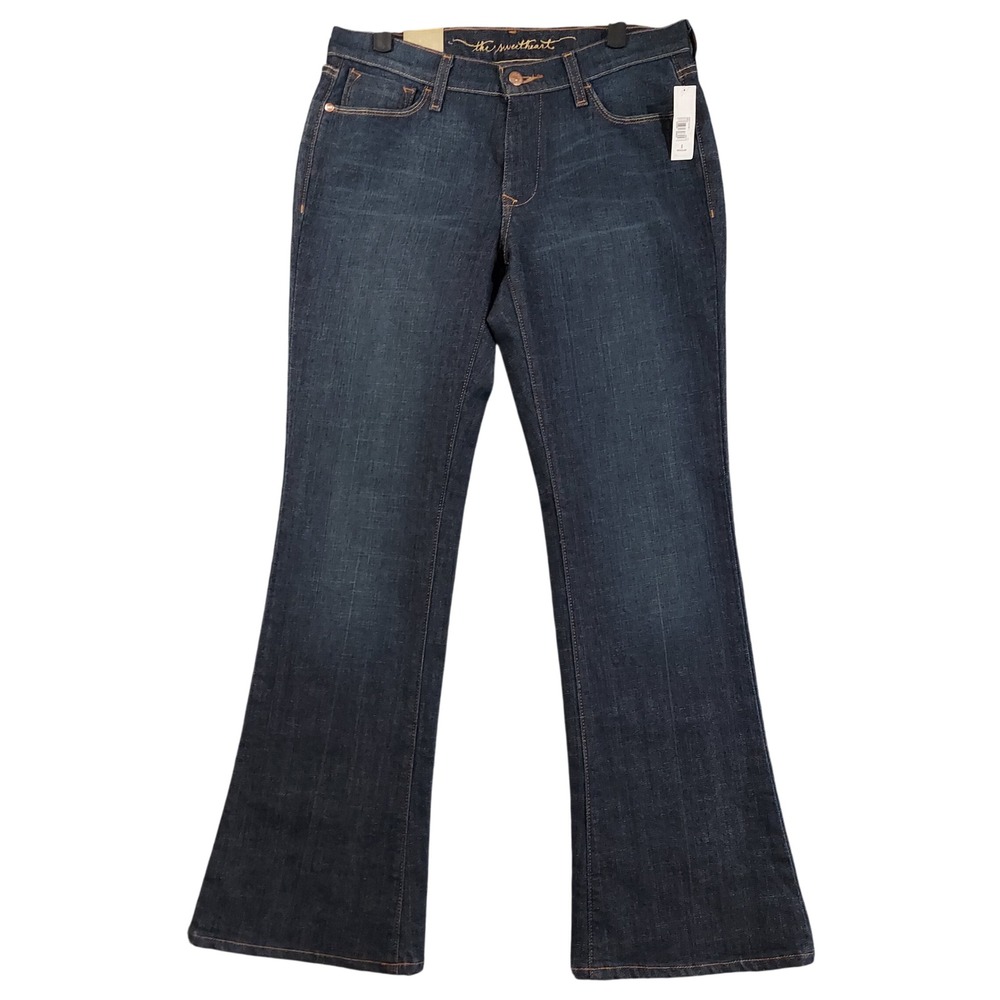 Old Navy Jeans Women 8 Regular Dark Wash Sweetheart Classic Rise Flare Stretch